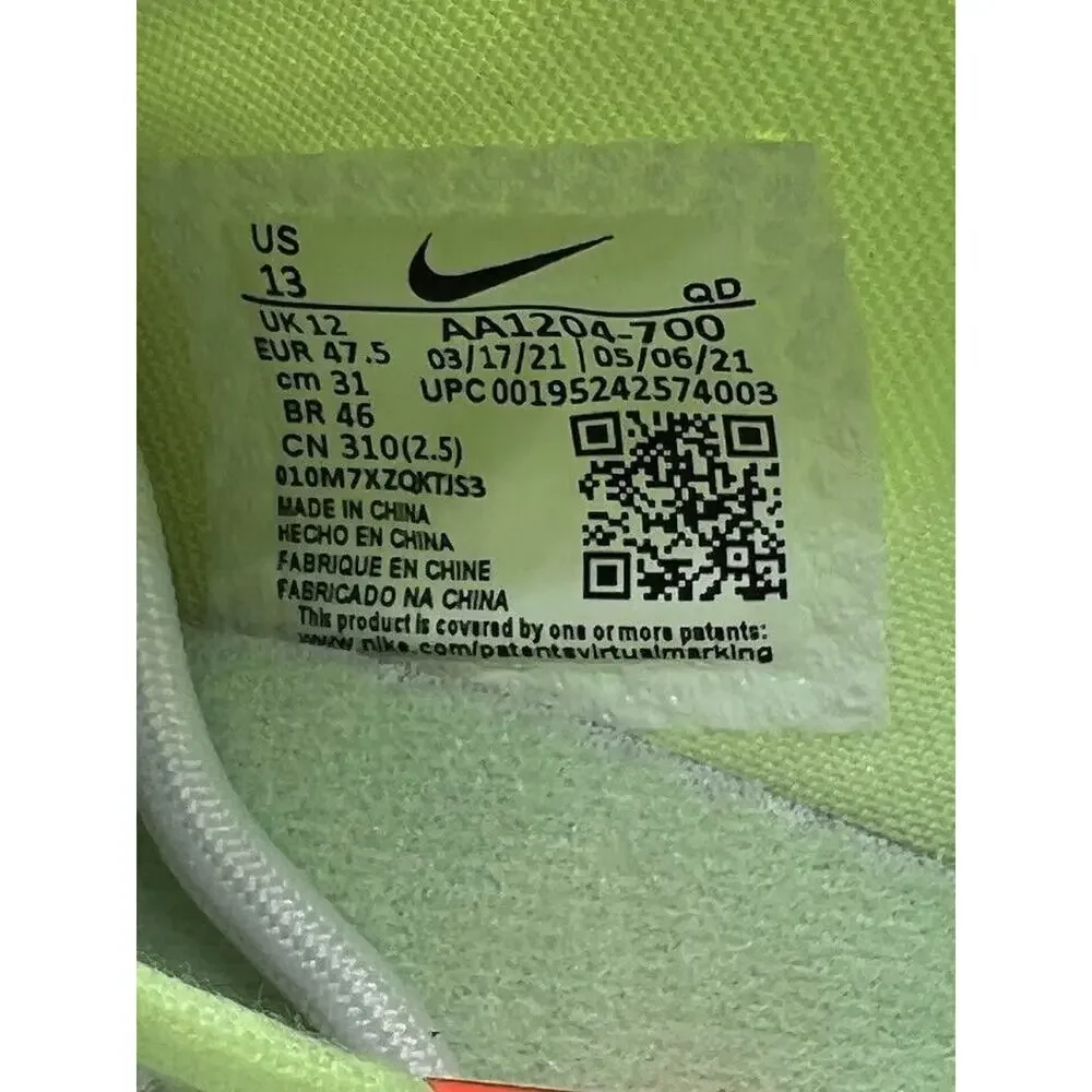 NIKE ZOOM POLE VAULT BARELY VOLT‎ TRACK SPIKES AA1204-700 MENS SIZE 13 NWOB
